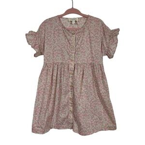 Olivier London Amber Ruffle Button Front Liberty of London Ditsy Floral Dress